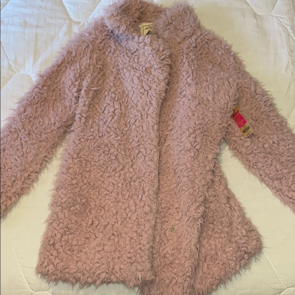 Pink fluffy jacket